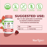 Probiotic Dietary Supplement Mary Ruth's® Organic Kids Probiotic 60 Per Bottle Gummy - BeHope