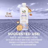 Dietary Supplement Mary Ruth's® Hair Growth Max Liposomal Vitamin E / B6 / Biotin 4 mg / 3 mg / 10,000 mcg Strength Liquid 15.22 oz. Almond Cookie Flavor - BeHope