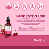 Dietary Supplement Mary Ruth's® Vegan B-Complex Niacin / Vitamin B6 / Folate / B12 / Biotin 2 mg - 2 mg - 400 mcg - 1,500 mcg - 2,500 mcg Strength Drop 1 oz. Cherry Flavor - BeHope