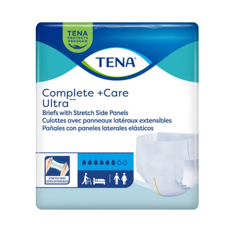 Incontinence Brief TENA Complete + Care Ultra™ Adult 3X-Large / 4X-Large Unisex Disposable Moderate Absorbency - BeHope