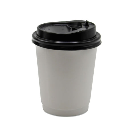 8 oz. Paper Double Wall Drinking Cup White Disposable - BeHope