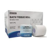 Toilet Tissue Medd Max White 2-Ply Standard Size Cored Roll 500 Sheets - BeHope