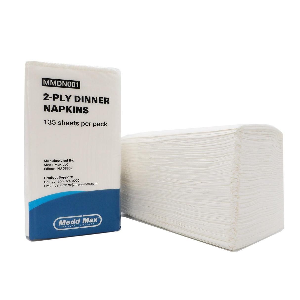 Dinner Napkin Medd Max Virgin White Paper - BeHope