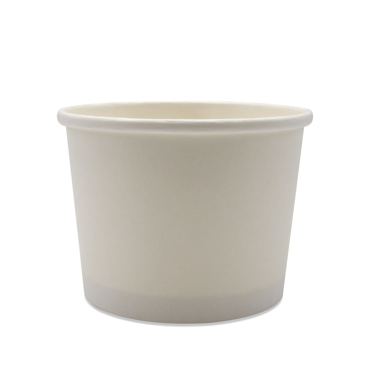 8 oz. Paper Food Container Medd Max White Disposable - BeHope