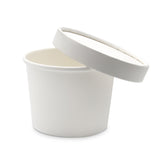 Bowl Lid Medd Max For use with 8 oz. Bowl White Paper Disposable - BeHope