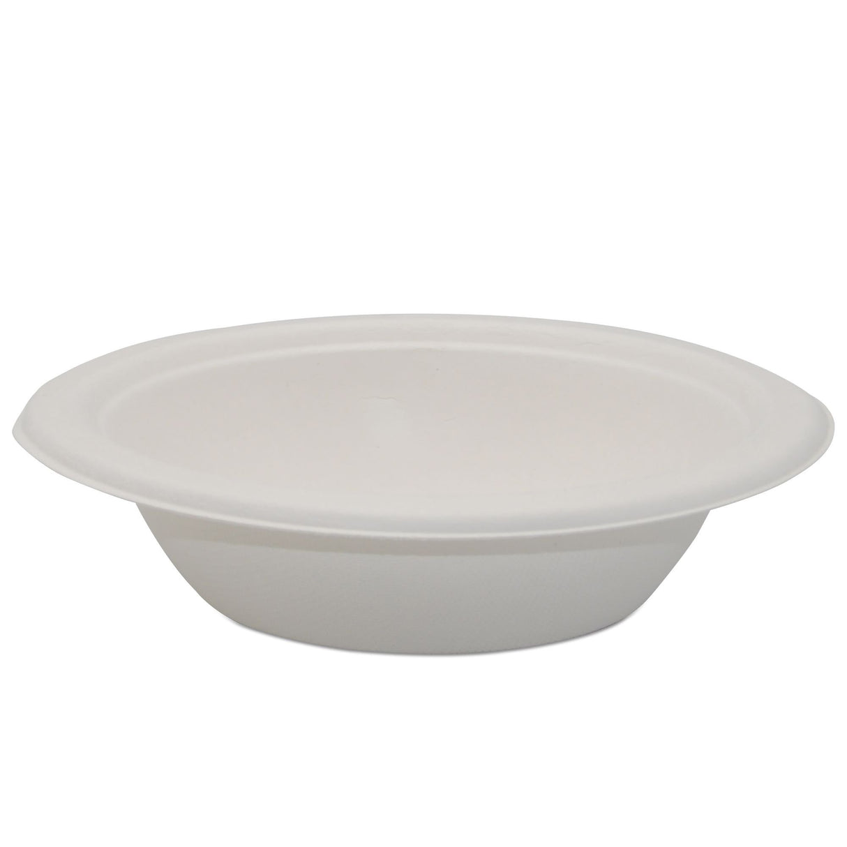 12 oz. Compostable Bagasse Bowl Medd Max White Single Use - BeHope