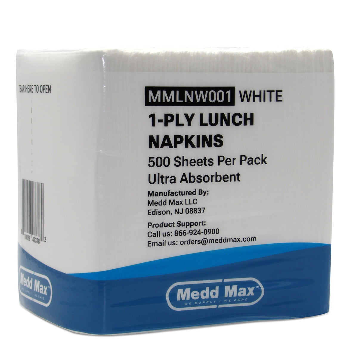 Luncheon Napkin Medd Max White Paper - BeHope