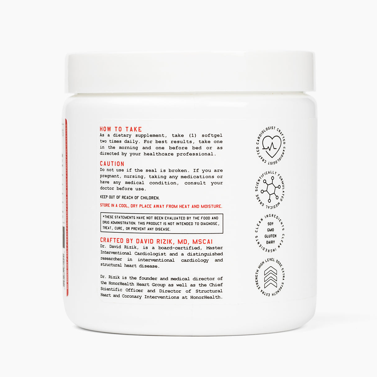 Dietary Supplement Heart + Body + Mind Fish Oil / EPA / DHA / CoQ10 / Vitamin E 2,000 mg - 360 mg - 240 mg - 200 mg - 68 mg Strength Softgel 60 Per Bottle - BeHope