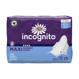 Feminine Pad Incognito® Maxi with Wings / Overnight Heavy Absorbency - BeHope
