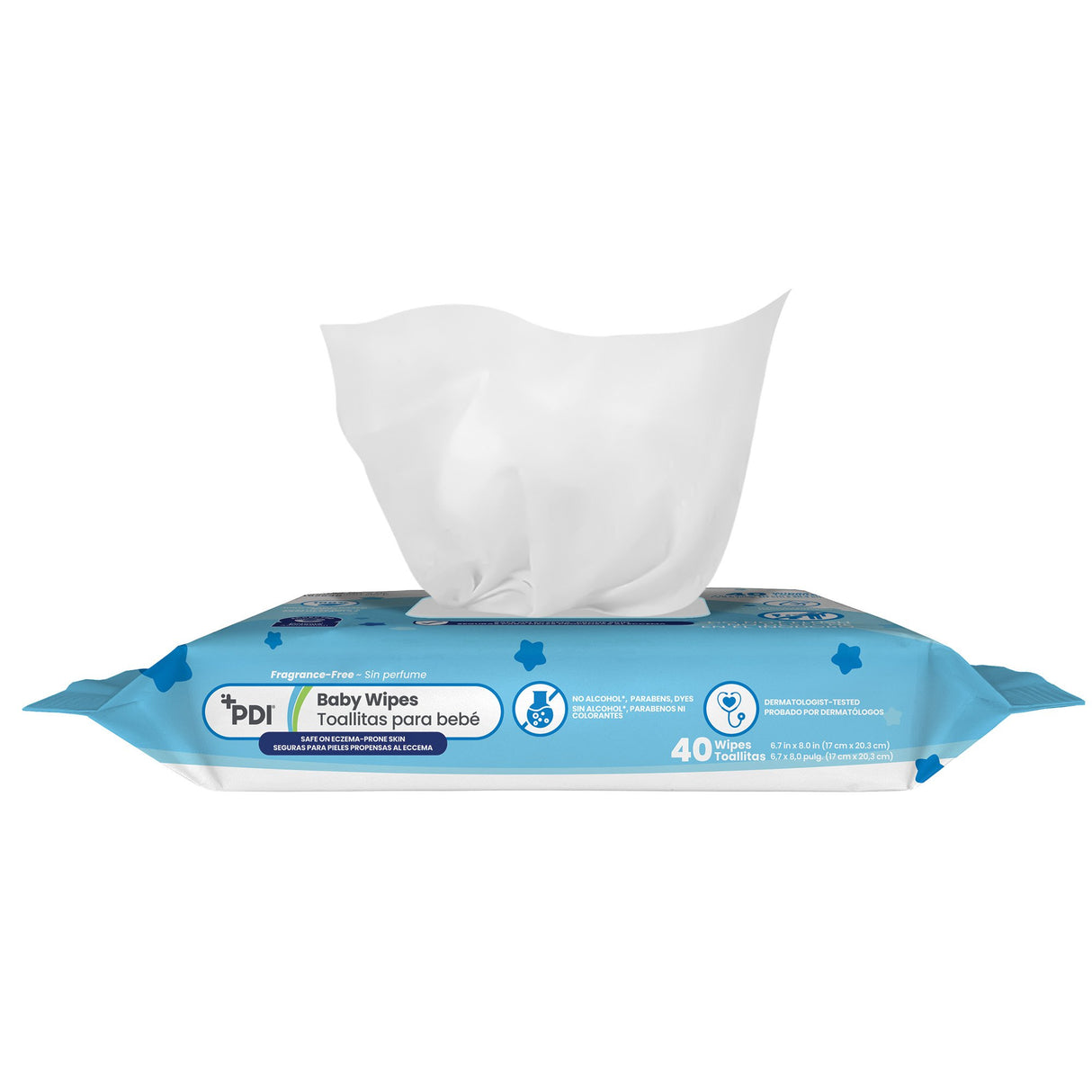 Baby Wipe PDI® Soft Pack Unscented 40 Count - BeHope