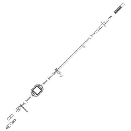 IV Pump Set Curlin® Pump 1.2 Micron Filter - BeHope