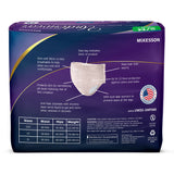 Absorbent Underwear McKesson Premium Discreet Pull On with Tear Away Seams Adult Small / Medium Female Disposable Heavy Absorbency - BeHope