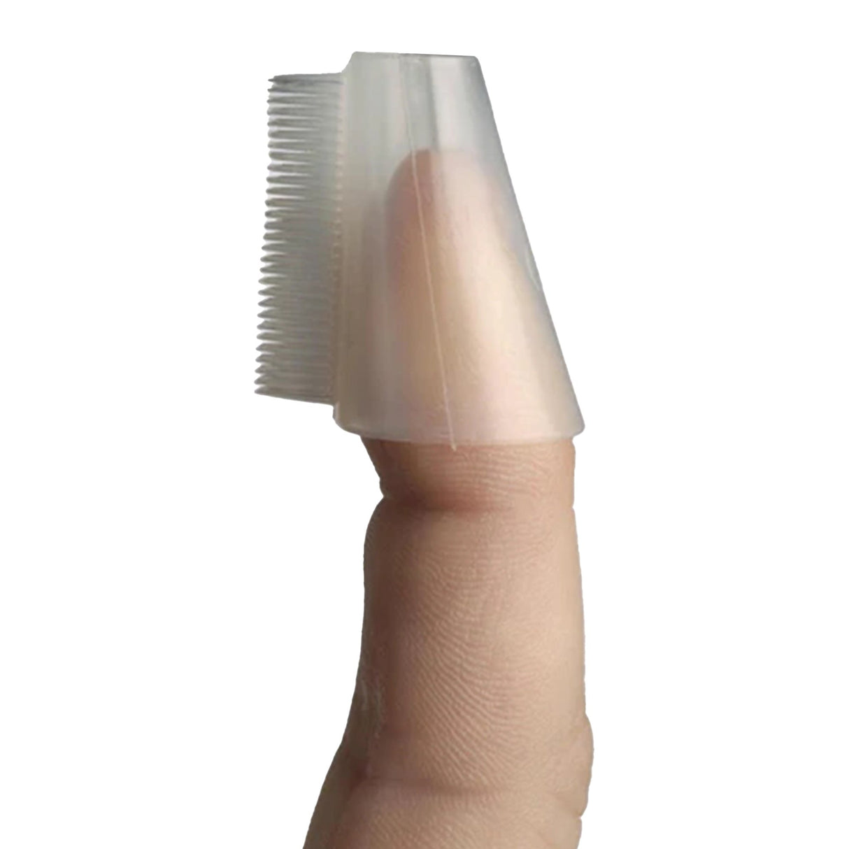 Security Fingertip Toothbrush No-Shank® Clear Adult - BeHope