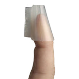 Security Fingertip Toothbrush No-Shank® Clear Adult - BeHope