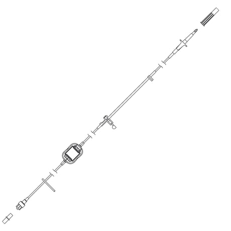 IV Pump Set Curlin® Pump 99 Inch Tubing - BeHope