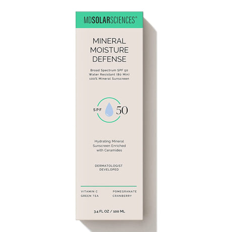 Sunscreen MDSolarsciences Mineral Moisture Defense SPF 50 Cream 3.4 oz. Tube