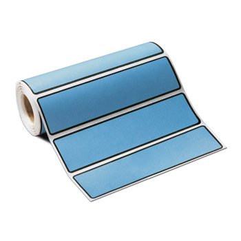 Blank Label Carstens® Binder Label Blue 1-3/8 X 5-3/8 Inch - BeHope