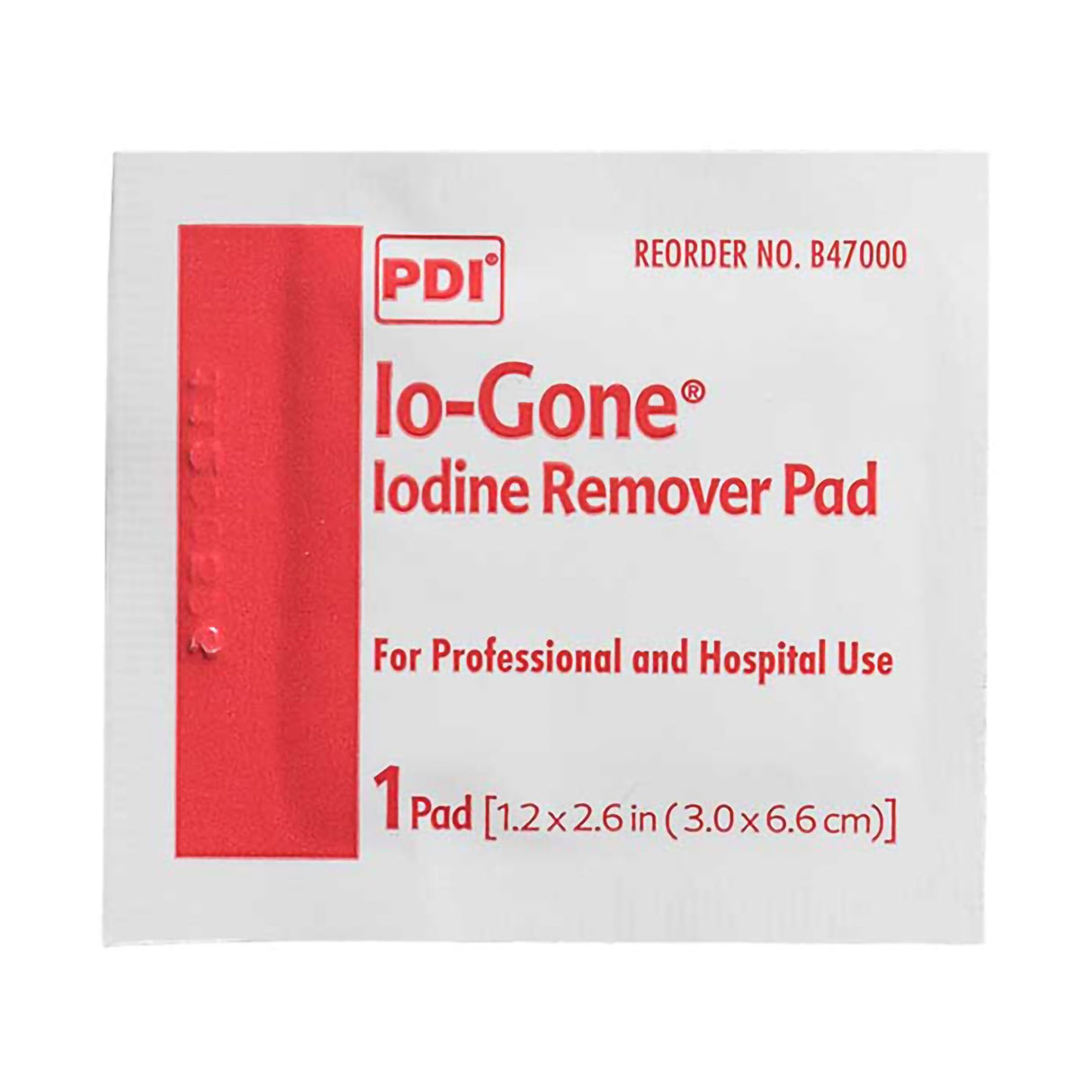 Iodine Removal Prep Pad Io-Gone® Individual Packet Alcohol Scent 100 Count - BeHope