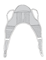 U-sling Padded Polyester X-large 45 X78 W/head Support - BeHope
