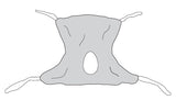Patient Sling Full Body 53x42 Mesh Commode Opening Medium - BeHope