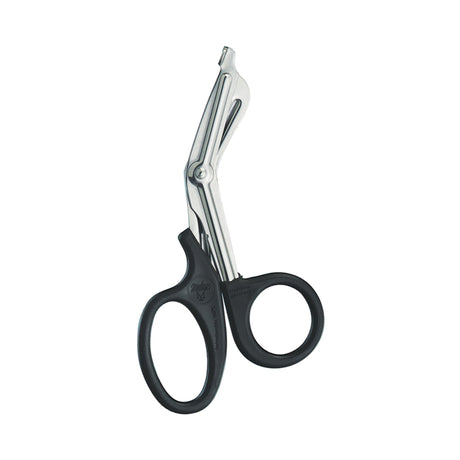 Bandage Scissors Miltex® Universal 7-1/2 Inch Length OR / Surgical Grade German Stainless Steel / Plastic NonSterile Finger Ring Handle Angled Blunt Tip / Blunt Tip - BeHope
