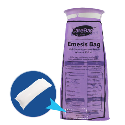 Sac CareBag Emesis avec coussinet super absorbant Bx/20