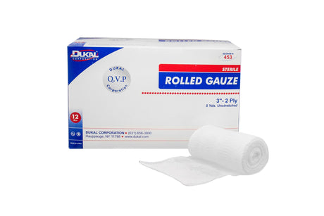 Conforming Bandage Dukal™ 3 Inch X 5 Yard 2-Ply Sterile 1 per Pack - BeHope