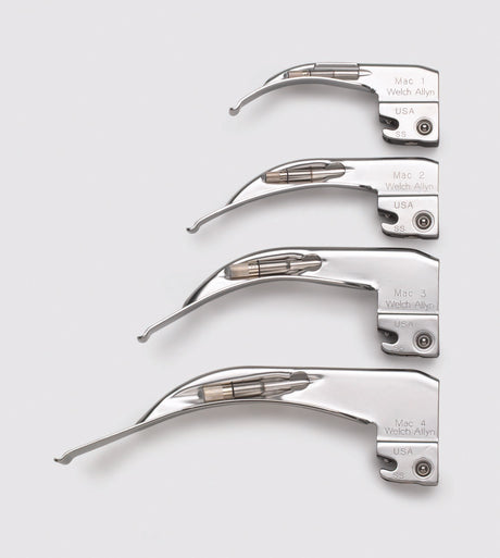 Laryngoscope Blade Welch Allyn® Miller Type Conventional Light Stainless Steel Nonsterile - BeHope