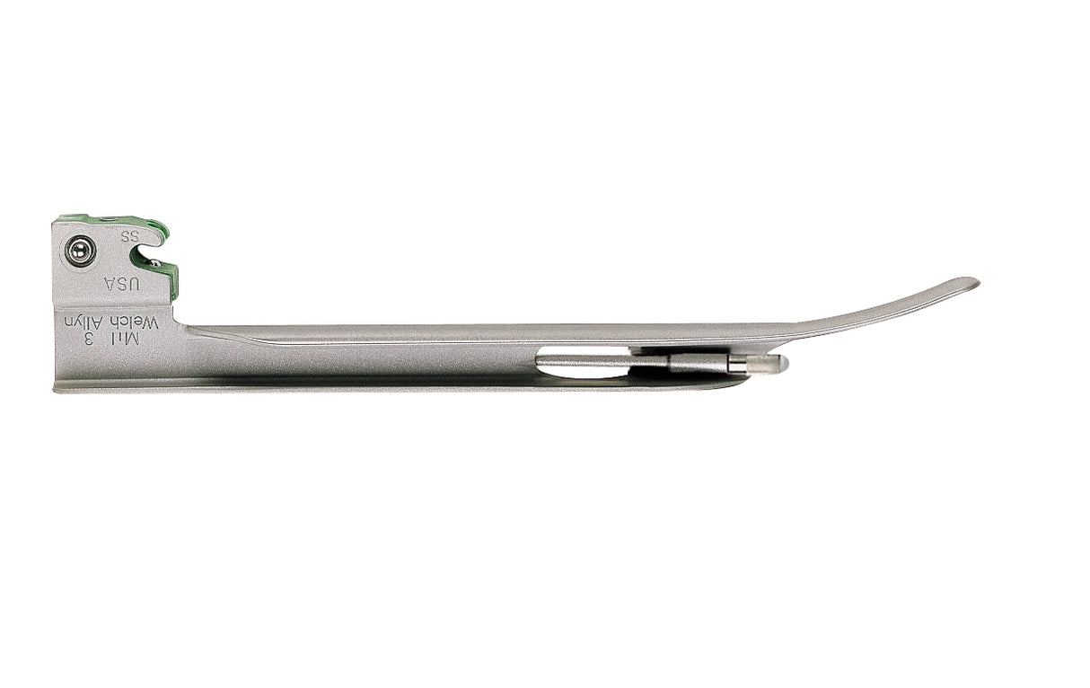 Laryngoscope Blade Welch Allyn® Miller Type Conventional Light Stainless Steel Nonsterile - BeHope