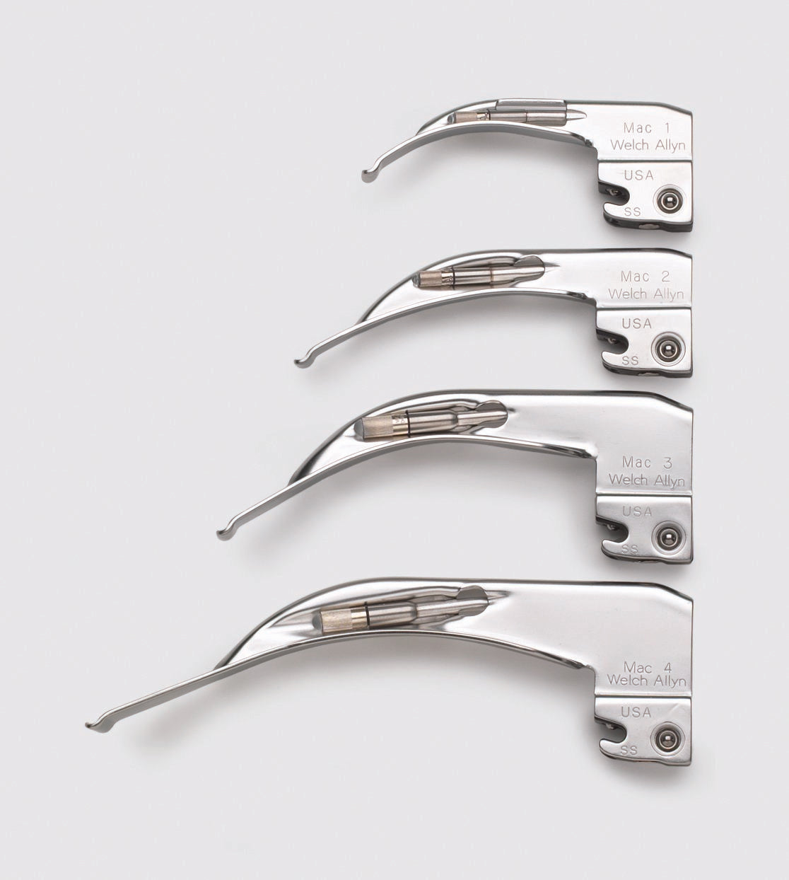 Laryngoscope Blade Welch Allyn® Macintosh Type Conventional Light Adult Nonsterile - BeHope