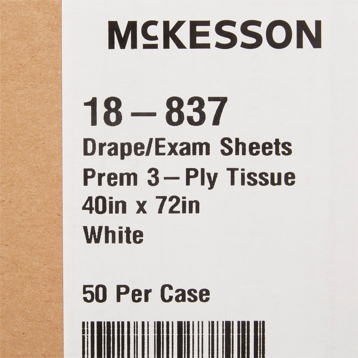 General Purpose Drape McKesson Physical Exam Drape 40 W X 72 L Inch NonSterile - BeHope