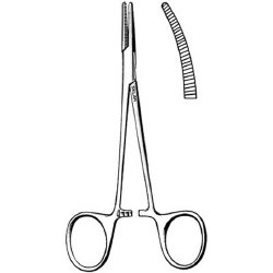 Mosquito Forceps Sklar® Halsted Surgical German Stainless Steel Nonsterile Locking Curved Serrated Tips - BeHope