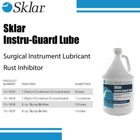 Surgical Instrument Lubricant Sklar Instru-guard™ Protective Liquid Concentrate - BeHope