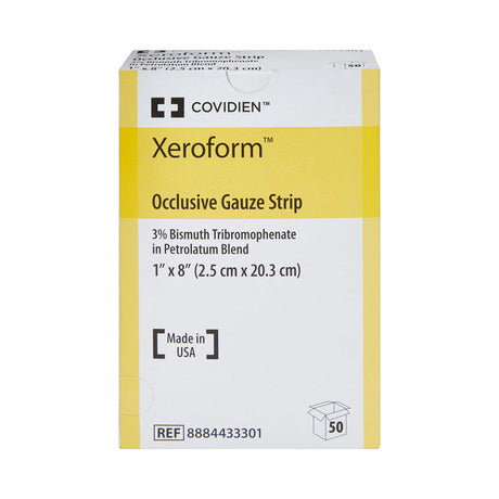 Xeroform Petrolatum Impregnated Dressing Xeroformâ„¢ Occlusive Strip 1 X 8 Inch Sterile - BeHope