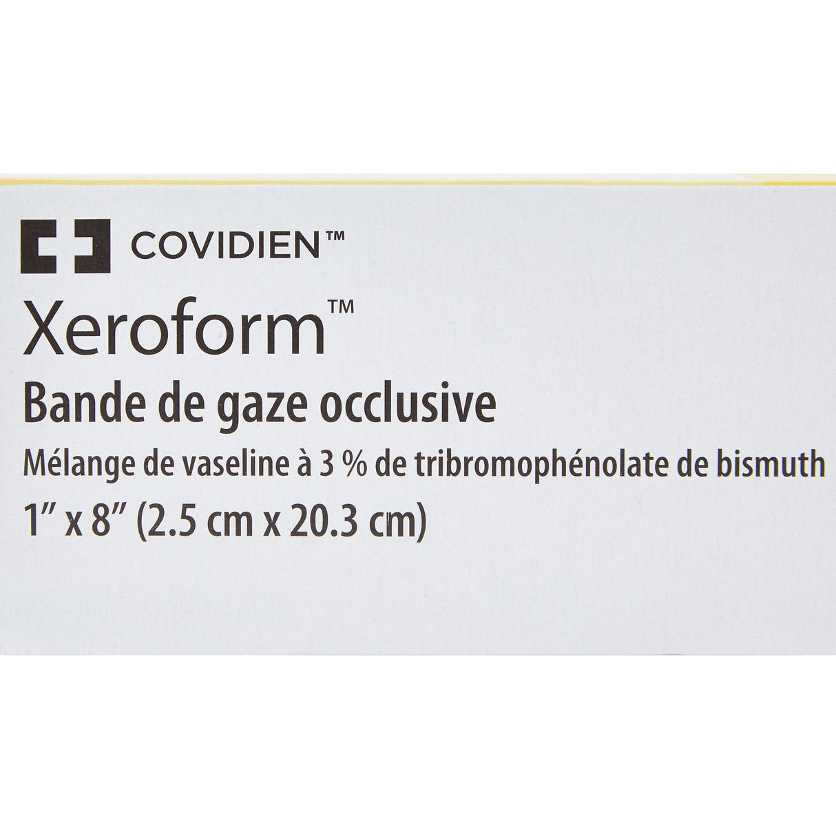 Xeroform Petrolatum Impregnated Dressing Xeroformâ„¢ Occlusive Strip 1 X 8 Inch Sterile - BeHope