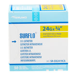 Peripheral IV Catheter Surflo® Flexible Thinwall ETFE Straight Hub Non Blood Control Non-Safety - BeHope