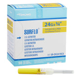 Peripheral IV Catheter Surflo® Flexible Thinwall ETFE Straight Hub Non Blood Control Non-Safety - BeHope