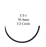 Absorbable Suture with Needle PDS™ II Polydioxanone CT-1 1/2 Circle Taper Point Needle Size 1 Monofilament - BeHope