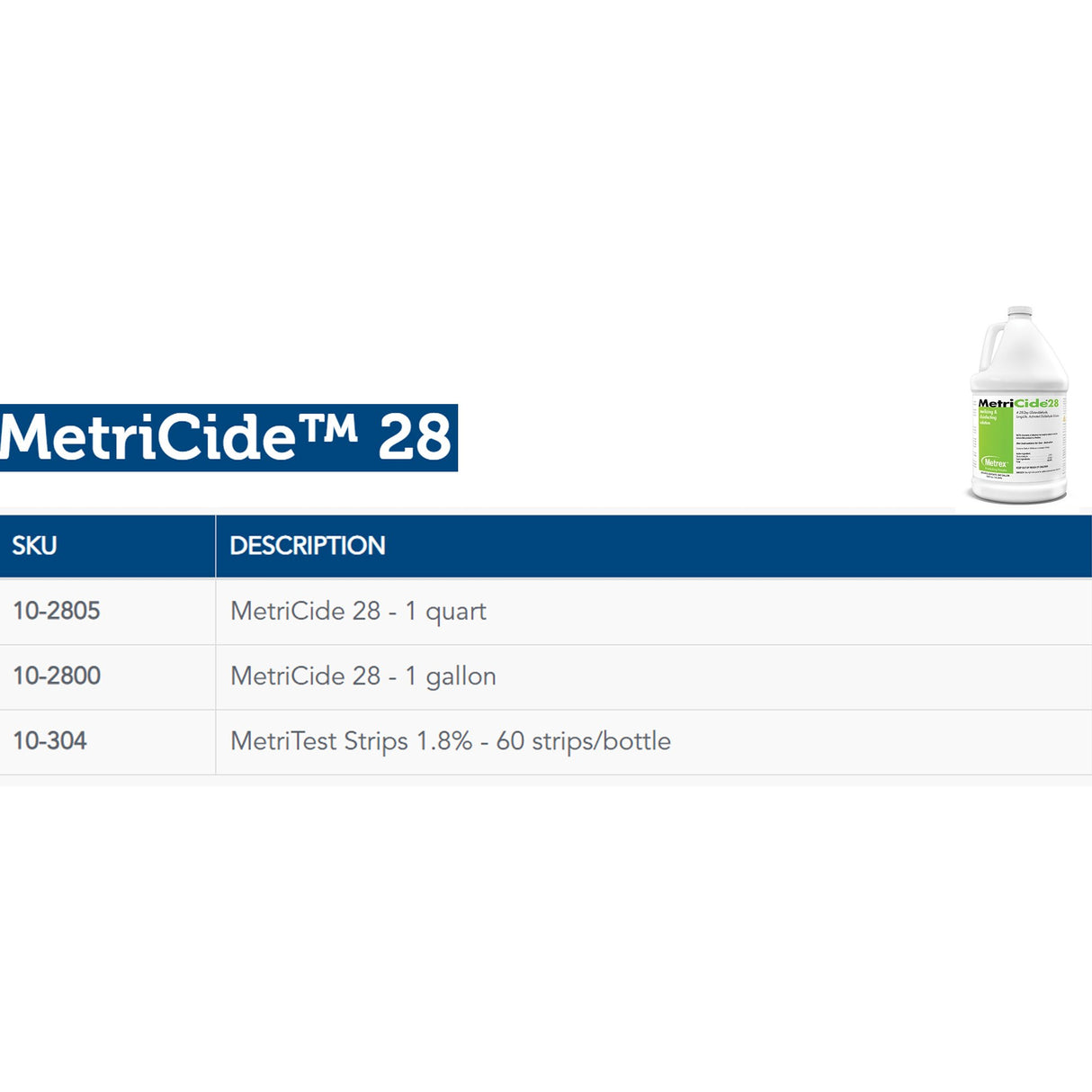 Glutaraldehyde High-level Disinfectant Metricide™ 28 Activation Required Liquid Reusable - BeHope
