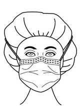 Surgical Mask Precept® Fog-Shield® Anti-fog Foam ASTM Level 1 Tie Closure One Size Fits Most - BeHope