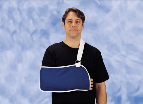 Arm Sling with Shoulder Pad DeRoyal® O-Ring / Hook and Loop Strap Closure Medium - BeHope