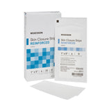 Skin Closure Strip McKesson 1 X 5 Inch Nonwoven Material Reinforced Strip White - BeHope
