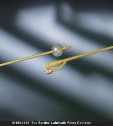 Foley Catheter Bardex® Lubricath® 2-Way Standard Tip 5 cc Balloon 24 Fr. Hydrophilic Polymer Coated Latex - BeHope