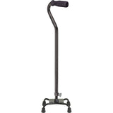 Quad Cane-small Base Black With Foam Grip - BeHope