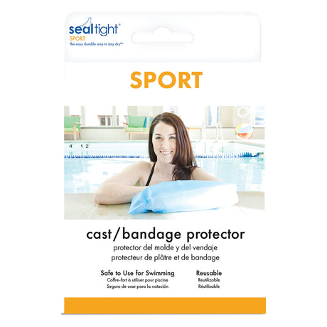 Arm Cast Cover SEAL-TIGHT® Sport Short Thermoplastic Elastomer 21 Inch Arm Length - BeHope