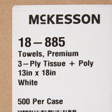 Procedure Towel McKesson 13 W X 18 L Inch White NonSterile - BeHope