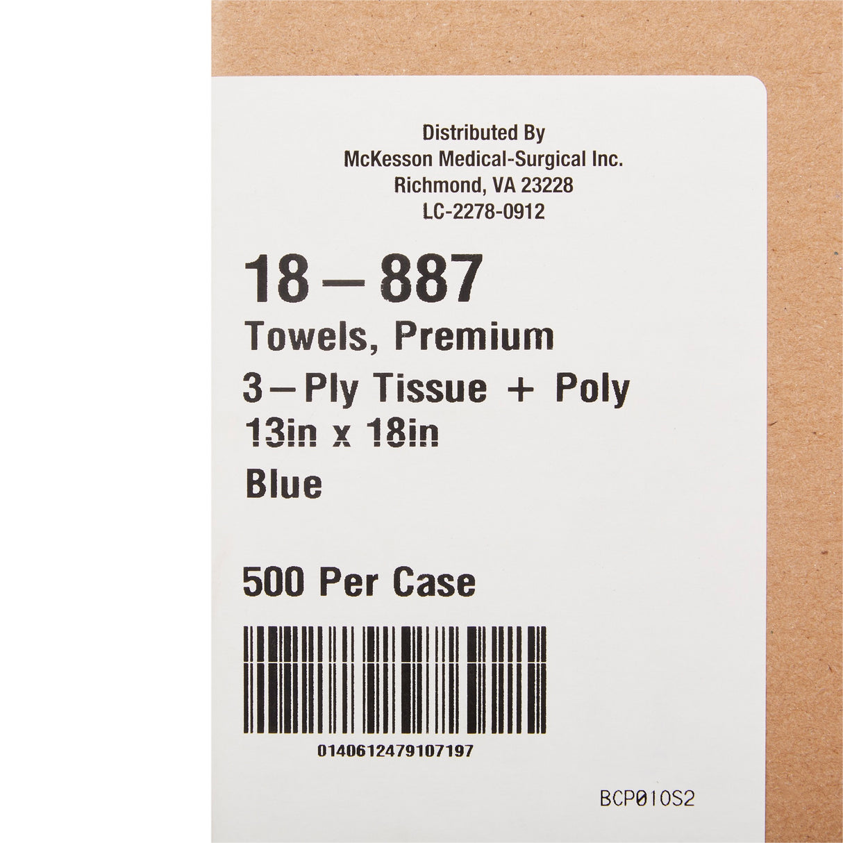 McKesson Disposable Towels Premium 3-Ply Tissue Polyback - BeHope