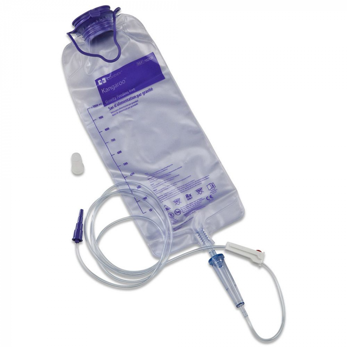 Gravity Feeding Bag Set Without Enfit™ Transitional Adapter Kangaroo™ 1000 Ml - Behope