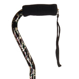 Offset Handle Aluminum Cane Color Black Camo (each) - BeHope