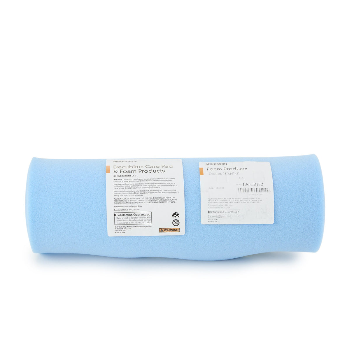Seat Cushion McKesson 18 W X 16 L X 3 D Inch Convoluted Foam - BeHope